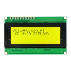 LCD displej 4x20 znaků zelený - justPi