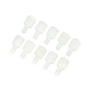 Nylonový 6mm spacer se závitem M3 - 10ks.