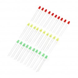 Sada LED diod 3 mm - 30 ks. - justPi