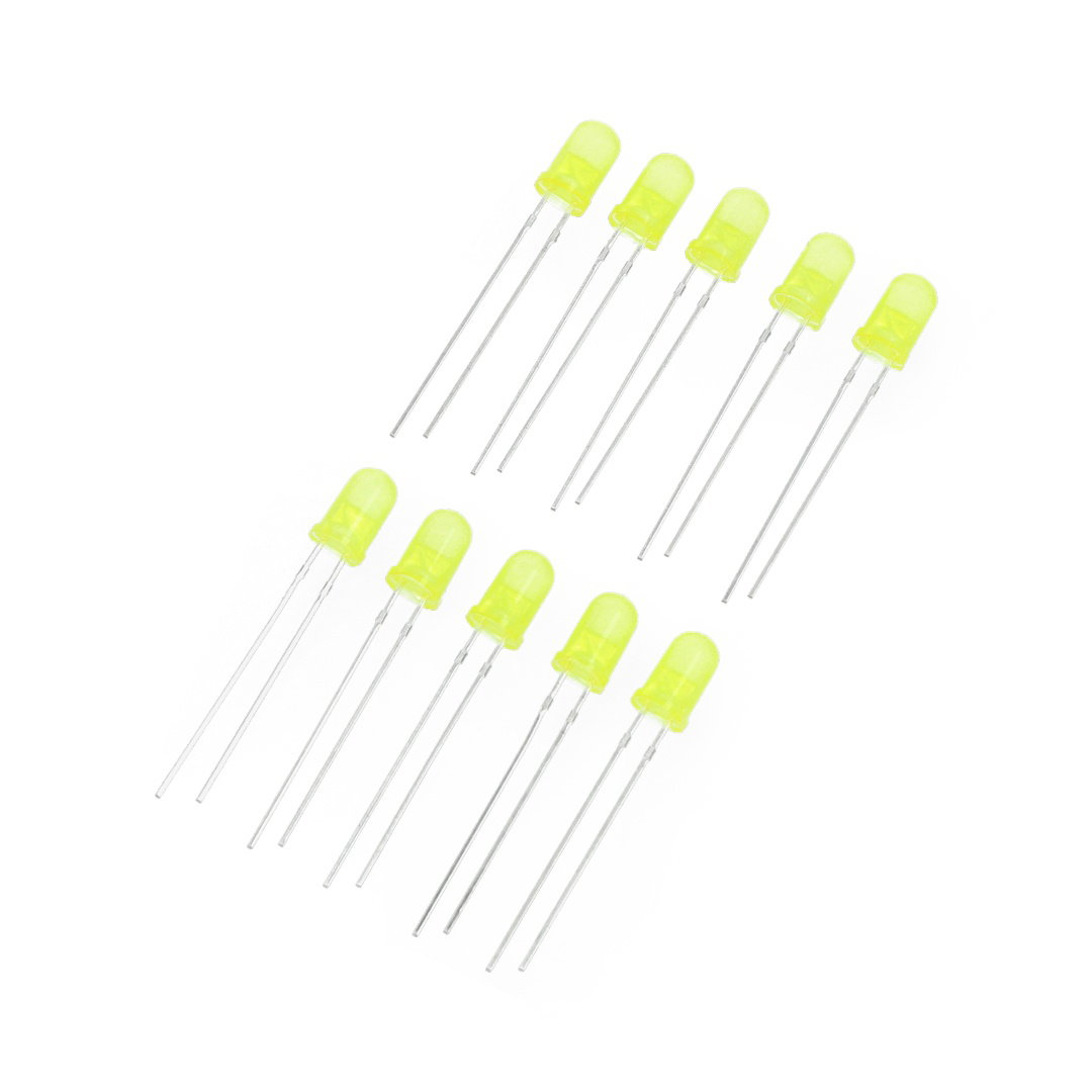 LED 5mm žlutá - 10ks - justPi