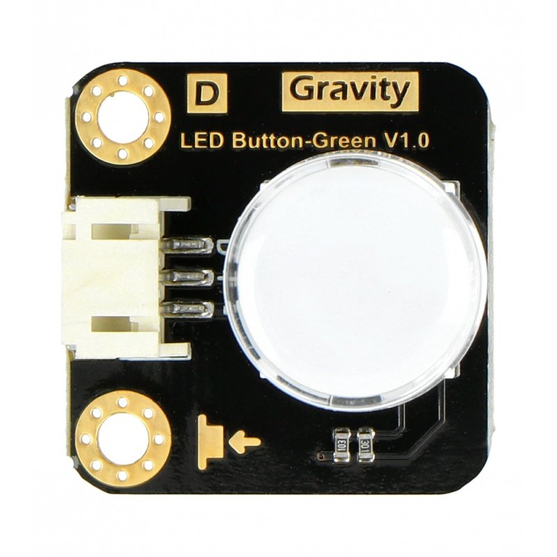 Gravitace - Tlačítko LED - Tlačítko s LED podsvícením - zelené