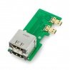UCTRONICS Micro HDMI to HDMI Adapter Board for Raspberry Pi 4 - zdjęcie 1