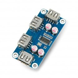 USB HUB HAT (B) for Raspberry Pi Series, 4x USB 2.0 Ports