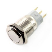 Monostabilní spínač ON-OFF - PBW-16BP - 2A 250V plochý