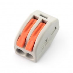 2pinová 250V elektrická kostka - oranžová