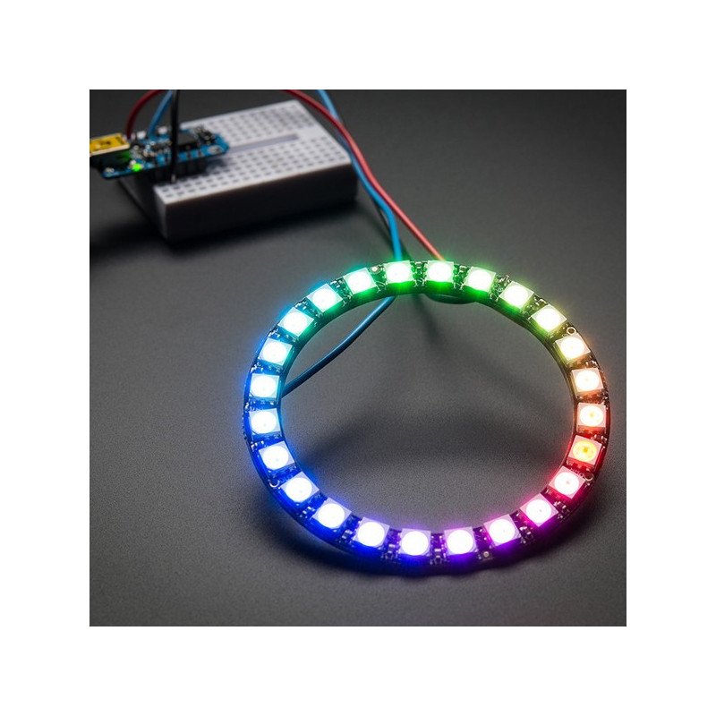 Adafruit NeoPixel Ring - RGB LED prsten 24 x WS2812 5050
