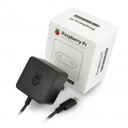 Napájecí zdroj USB C 5,1V / 3A pro Raspberry Pi 4, originální -