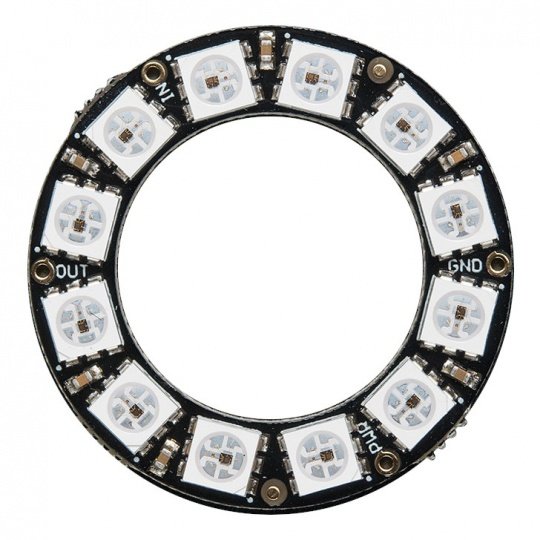 NeoPixel Ring - RGB LED ring 12xWS2812 - Adafruit 1643