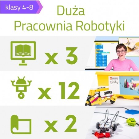 Pracownia LEGO Education duża pracownia robotyki dla klas 4-8 Pracownia LEGO Education duża pracownia robotyki dla klas 4-8
