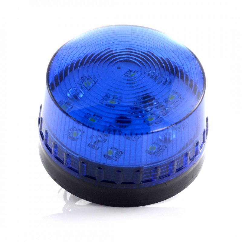 Blikající lampa HC-05 - LED 12V - modrá