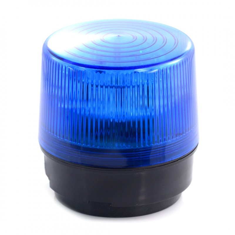 Magnetická signální lampa - LED 12V - modrá