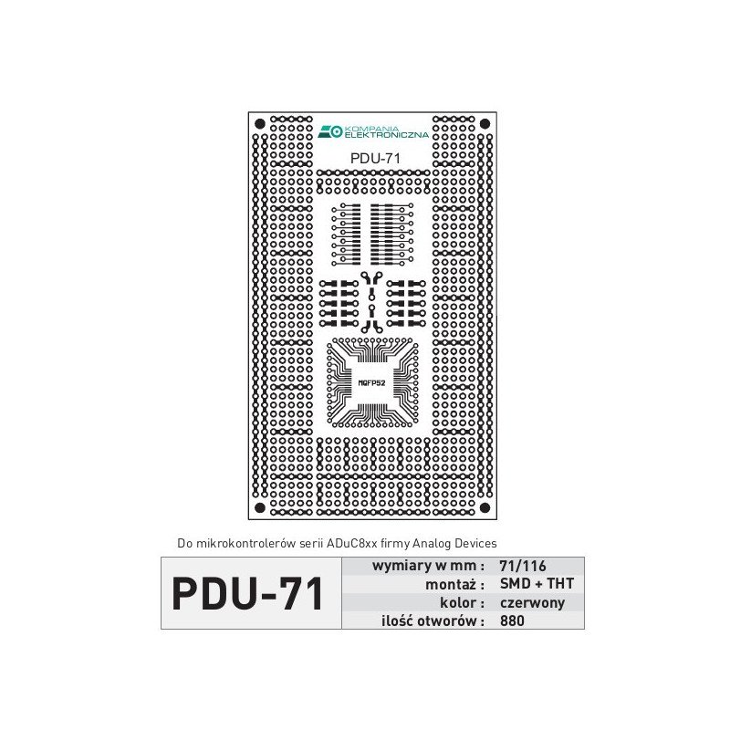 Univerzální deska plošných spojů PDU71 - SMD