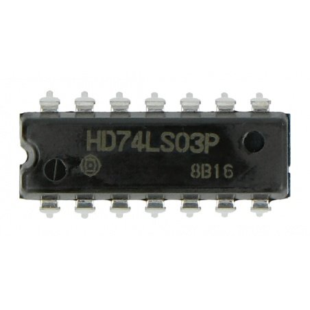 Logický obvod HD74LS03P 4xNAND - 5ks.