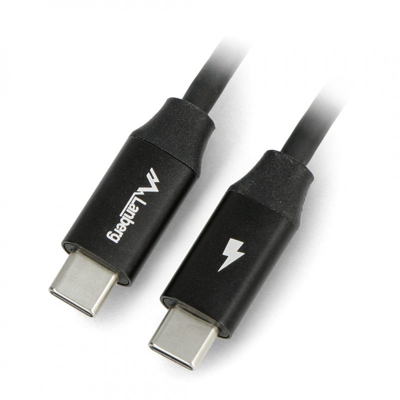 Lanberg USB C - USB C 2.0 černý prémiový kabel QC 4.0 PD 1,8 m