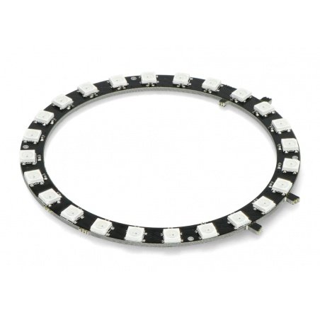 RGB LED prsten WS2812B 5050 x 24 LED - 90mm RGB LED prsten WS2812B 5050 x 24 LED - 90mm
