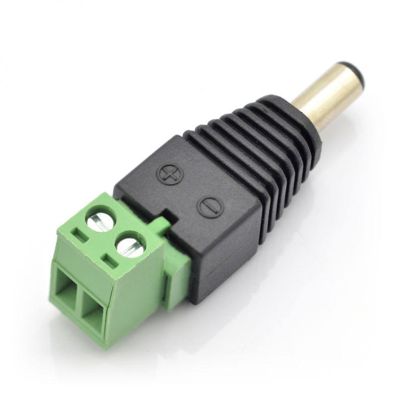 DC zástrčka 5,5x2,5mm s konektorem pro rychlé odpojení - 5ks.