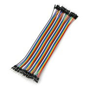 Sada propojovacích kabelů - zástrčka-zástrčka 20cm 40ks.