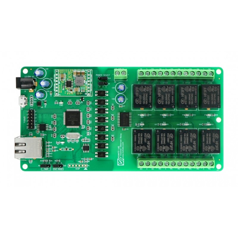 Numato Lab - 8kanálový reléový modul 12V 10A/250VAC + 10GPIO -