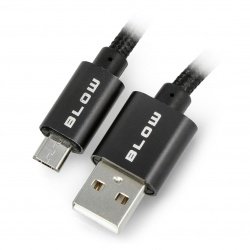 MicroUSB B - Kabel v tkaninou opletený - 1,5m