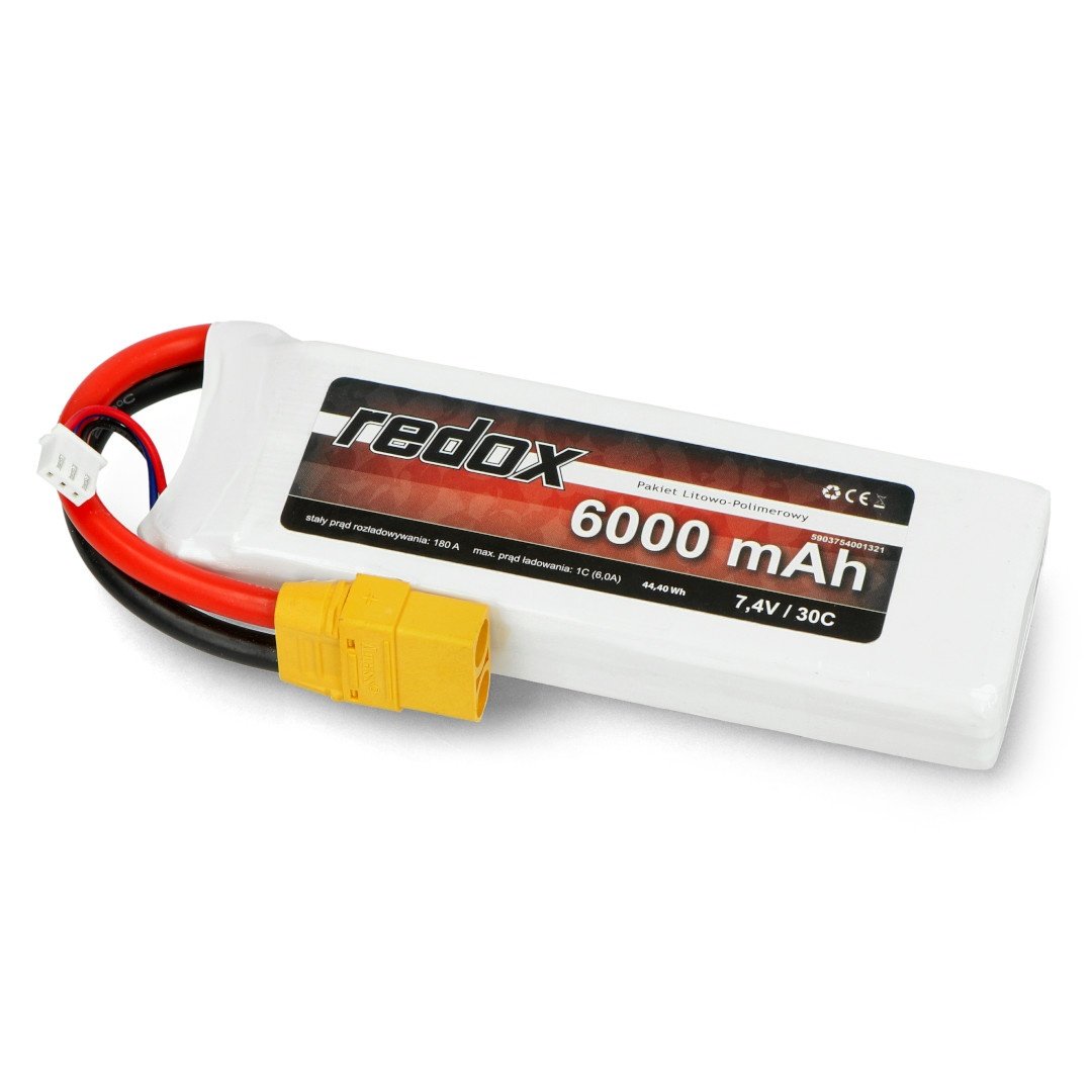 Redox 6000 mAh 7,4V 30C - pakiet LiPo