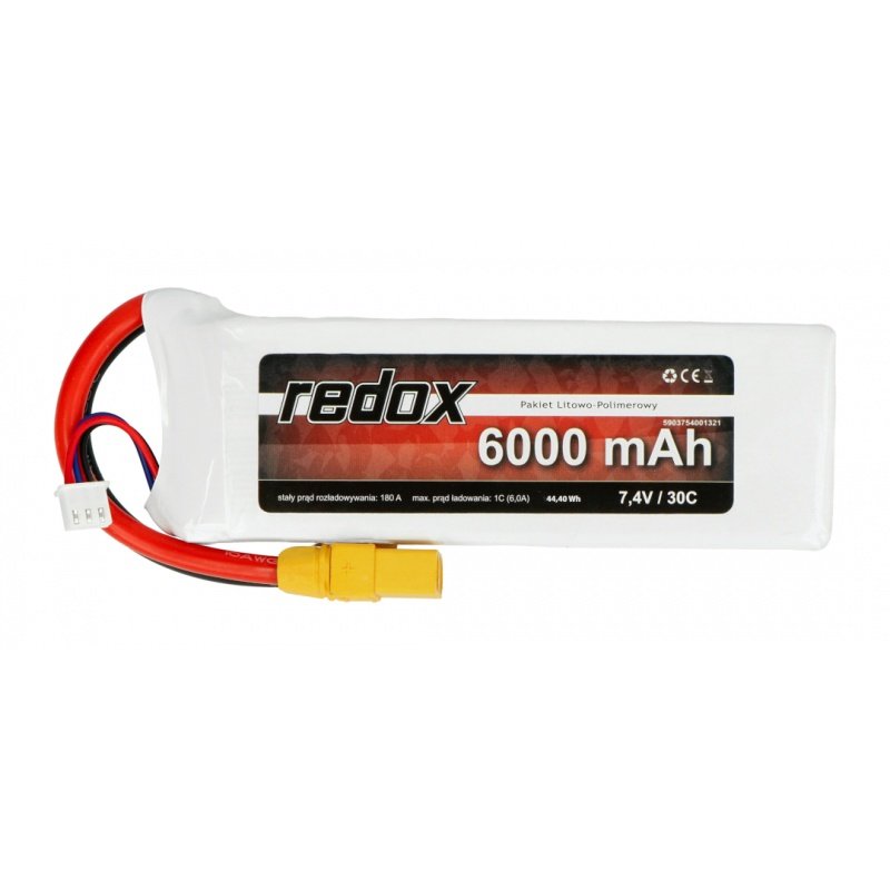 Redox 6000 mAh 7,4V 30C - pakiet LiPo