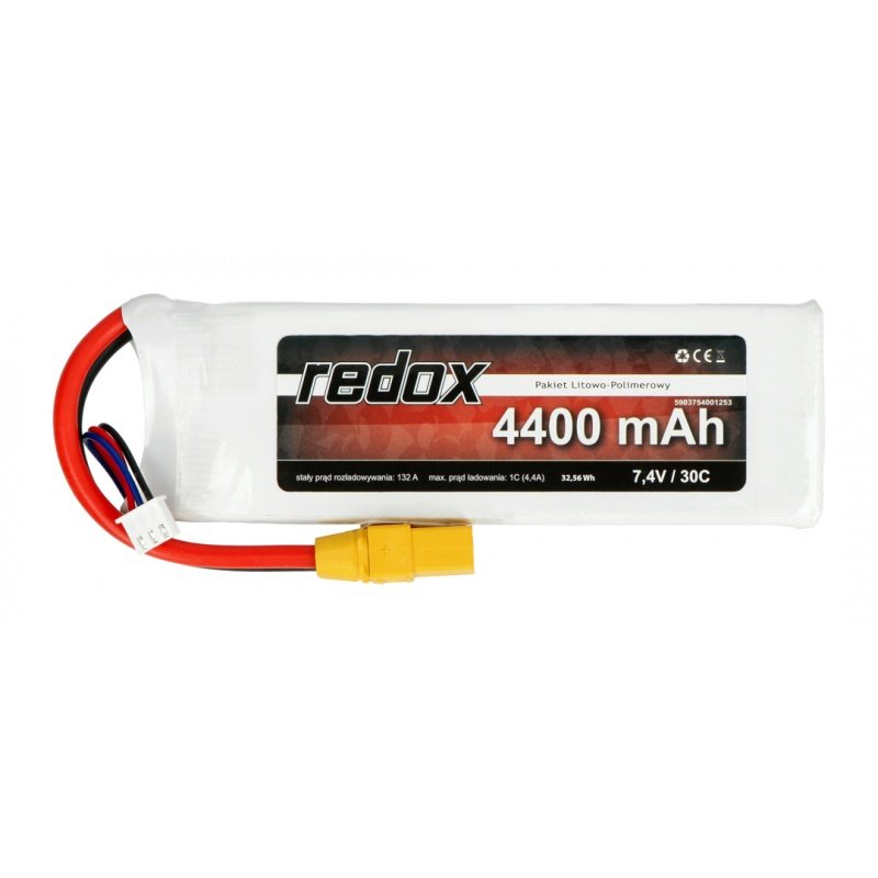 Redox 4400 mAh 7,4V 30C - pakiet LiPo