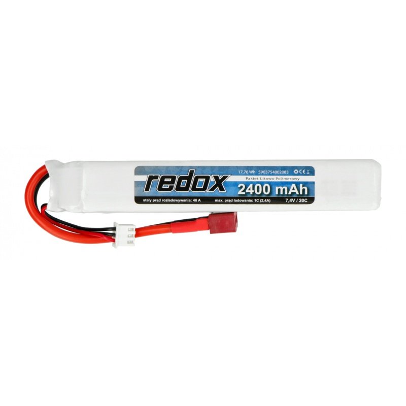 Redox ASG 2400 mAh 7,4V 20C (scalony) - pakiet LiPo