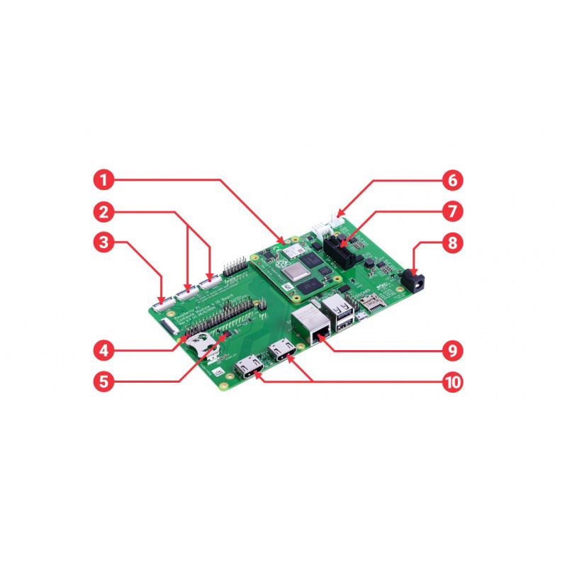 Raspberry Pi CM4IO - rozšiřující deska pro Raspberry Pi CM4