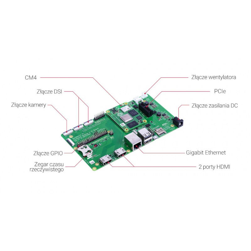 Raspberry Pi CM4IO - rozšiřující deska pro Raspberry Pi CM4