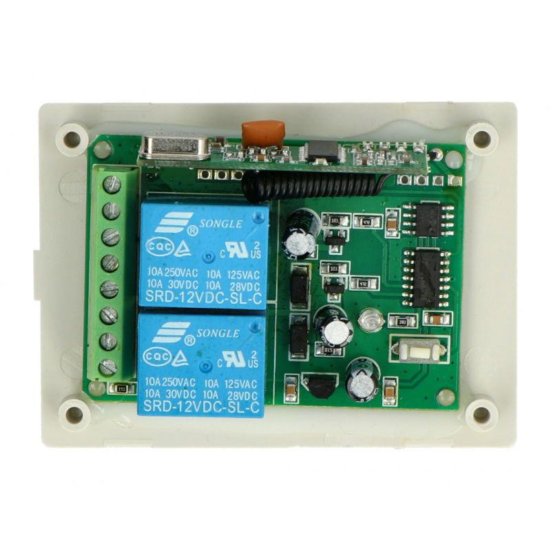 Dálkový ovladač 12 / 24V DC - 433,92MHz - 2 kanály