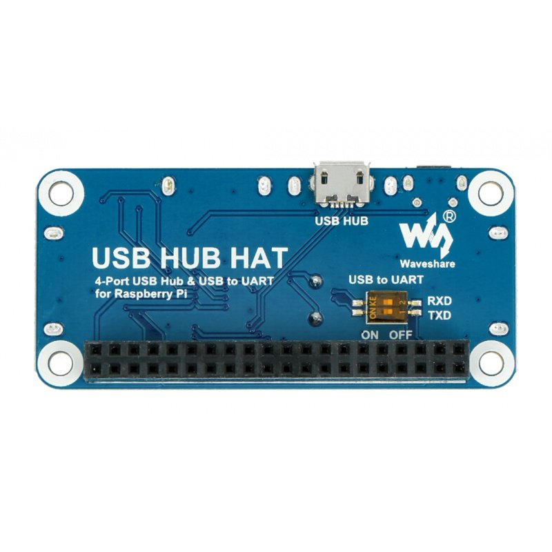USB Hub Hat - 4portový hub - overlay pro Raspberry Pi 4B / 3B +