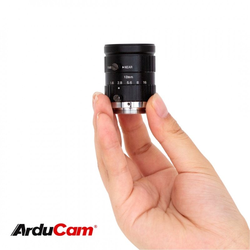 Arducam C-Mount Lens for Raspberry Pi High Quality Camera, 12mm