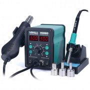 Pájecí stanice 2v1 a pájecí hroty Yihua 898BD s ventilátorem na