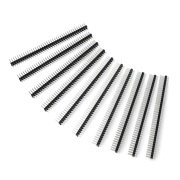 Wtyk goldpin 2x40 prosty raster 2,54mm - czarny - 10szt.