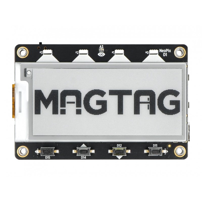 Adafruit MagTag - 2,9 '' WiFi ESP32 e-papírový displej -