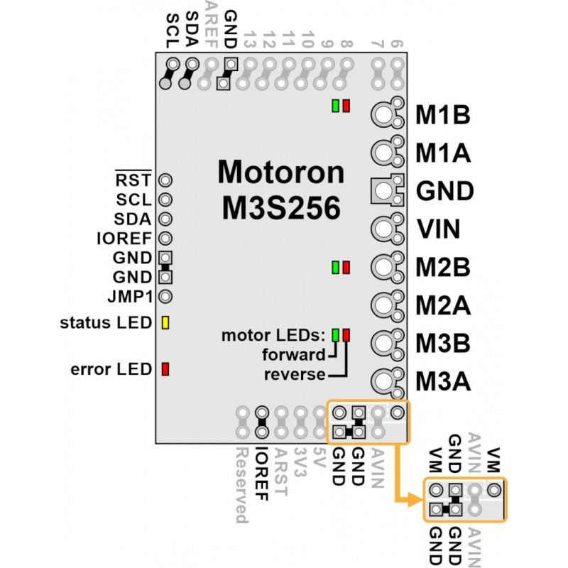 Motoron M3S256 Triple Motor Controller Shield Kit for Arduino