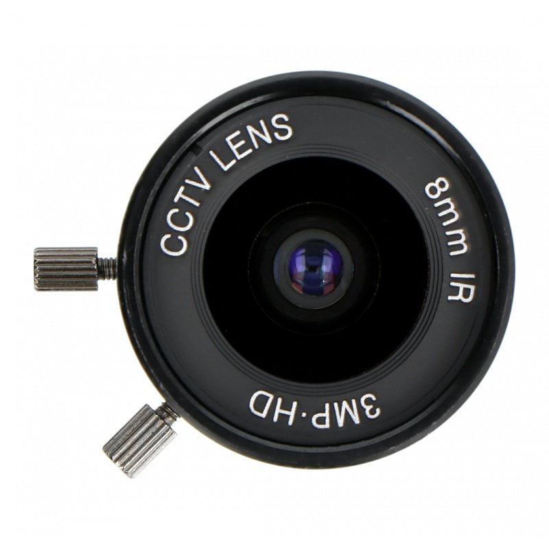 Arducam CS-Mount Lens for Raspberry Pi HQ Camera, 8mm