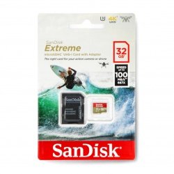 Paměťová karta microSD SanDisk Extreme 667x 32 GB 100 MB / s