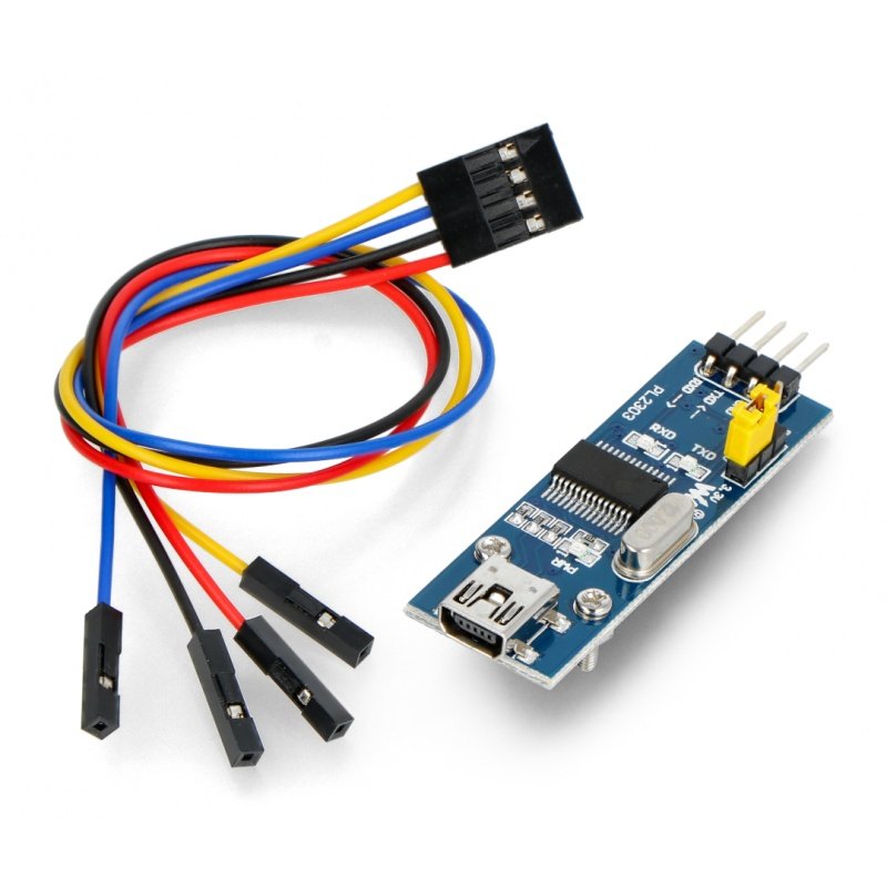 Převodník USB-UART PL2303 - miniUSB zásuvka - Waveshare 3994