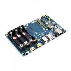 Základna CM4-PoE-UPS - rozšiřovač pinů pro CM4 - PoE, Gigabit Ethernet, Duální HDMI, Čtyři USB 2.0 - Waveshare 22116