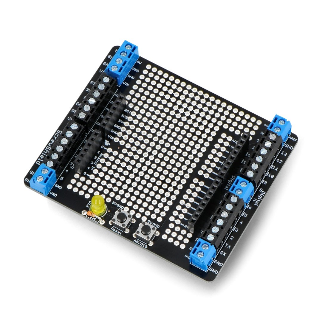 ProtoScrewShield - šroubové konektory pro Arduino - SparkFun