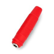 AL2319 banánková zásuvka pro kabel - červená - 4 mm