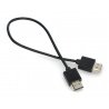 Kabel HDMI 2.0V - černý, dlouhý 0,3 m - zdjęcie 3