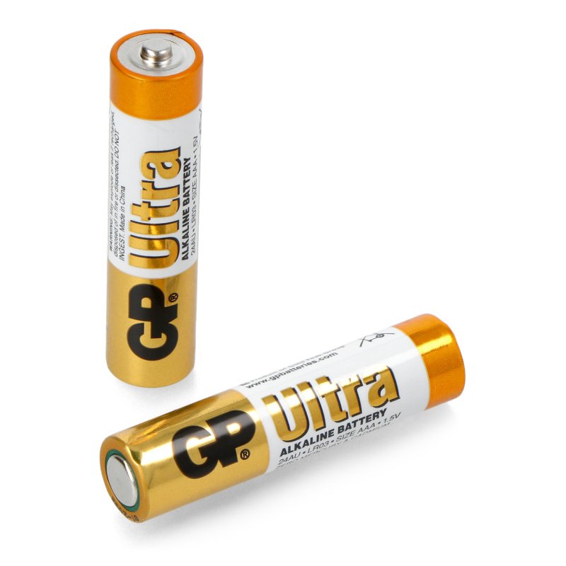 Baterie AAA (R3 LR03) alkalická GP Ultra Alkalická - 2 ks.