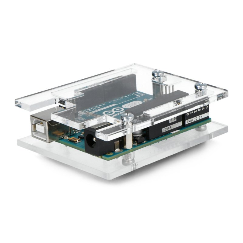 Pouzdro pro Arduino Uno a Leonardo - transparentní v2