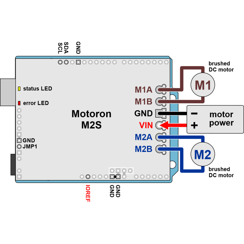 Motoron M2S24v16 Dual High-Power Motor Controller Shield for