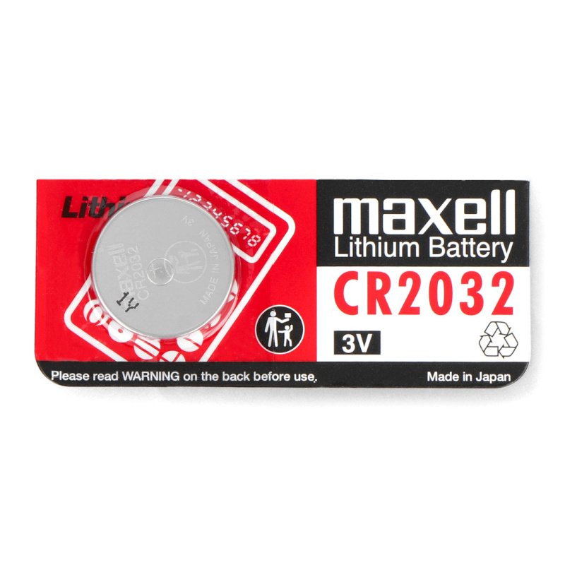 Lithiová baterie CR2032 3V Maxell - 1 ks.
