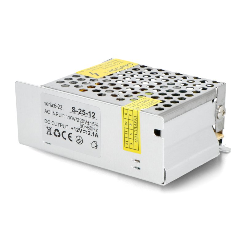 Napájecí zdroj pro LED pásky a pásky 12V / 2,1A / 25W
