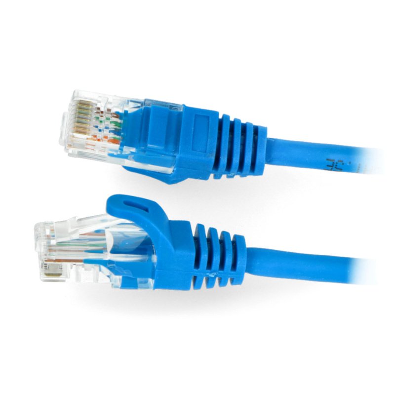 Patchcord Ethernet UTP 5e 0,5m - modrý