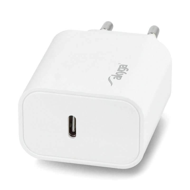 Ładowarka sieciowa Akyga AK-CH-18 20W USB-C PD 5-12V / 1.67-3A